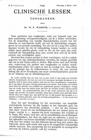 Eerste pagina van het artikel zoals het is gepubliceerd in het tijdschrift