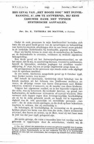 Eerste pagina van het artikel zoals het is gepubliceerd in het tijdschrift