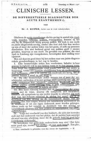 Eerste pagina van het artikel zoals het is gepubliceerd in het tijdschrift