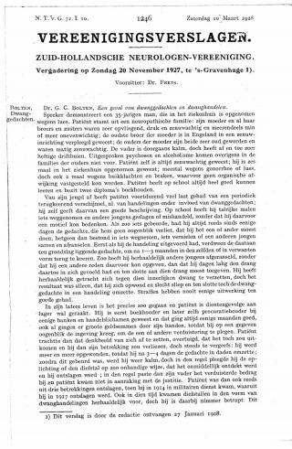 Eerste pagina van het artikel zoals het is gepubliceerd in het tijdschrift