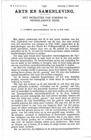 Eerste pagina van het artikel zoals het is gepubliceerd in het tijdschrift