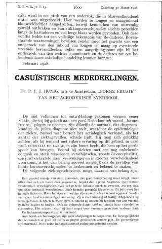 Eerste pagina van het artikel zoals het is gepubliceerd in het tijdschrift