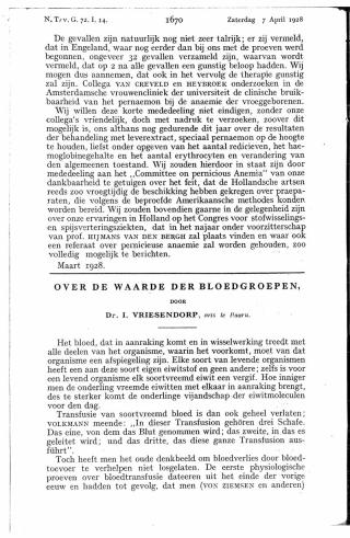 Eerste pagina van het artikel zoals het is gepubliceerd in het tijdschrift