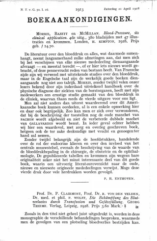 Eerste pagina van het artikel zoals het is gepubliceerd in het tijdschrift