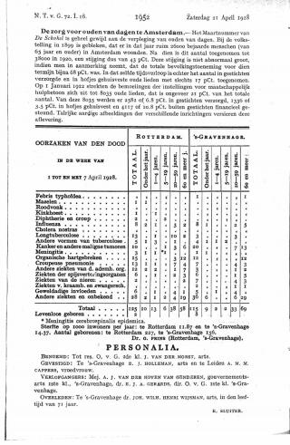 Eerste pagina van het artikel zoals het is gepubliceerd in het tijdschrift