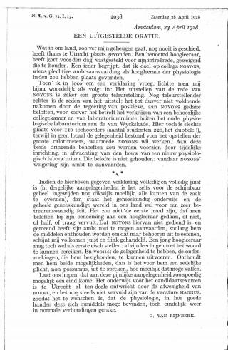 Eerste pagina van het artikel zoals het is gepubliceerd in het tijdschrift