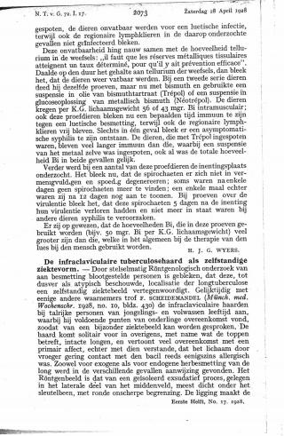 Eerste pagina van het artikel zoals het is gepubliceerd in het tijdschrift