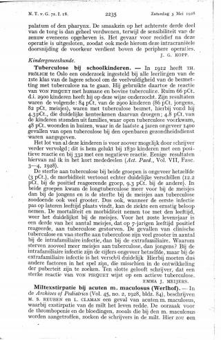 Eerste pagina van het artikel zoals het is gepubliceerd in het tijdschrift