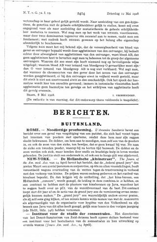 Eerste pagina van het artikel zoals het is gepubliceerd in het tijdschrift