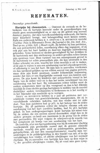 Eerste pagina van het artikel zoals het is gepubliceerd in het tijdschrift