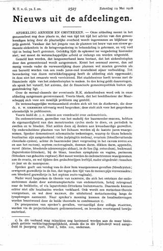 Eerste pagina van het artikel zoals het is gepubliceerd in het tijdschrift