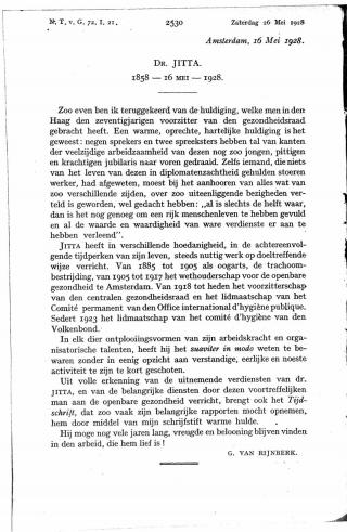 Eerste pagina van het artikel zoals het is gepubliceerd in het tijdschrift