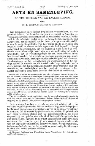 Eerste pagina van het artikel zoals het is gepubliceerd in het tijdschrift