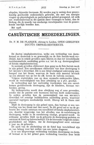 Eerste pagina van het artikel zoals het is gepubliceerd in het tijdschrift