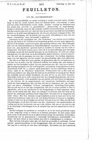 Eerste pagina van het artikel zoals het is gepubliceerd in het tijdschrift