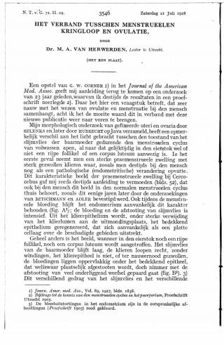 Eerste pagina van het artikel zoals het is gepubliceerd in het tijdschrift