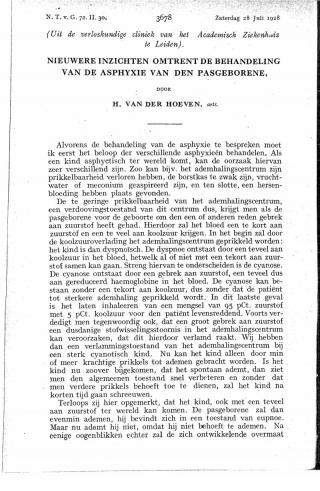 Eerste pagina van het artikel zoals het is gepubliceerd in het tijdschrift