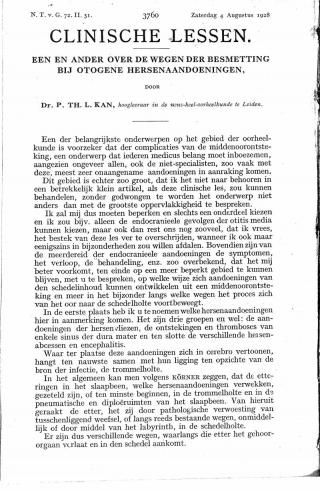 Eerste pagina van het artikel zoals het is gepubliceerd in het tijdschrift