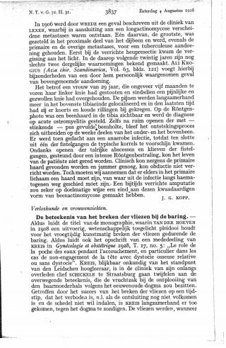 Eerste pagina van het artikel zoals het is gepubliceerd in het tijdschrift