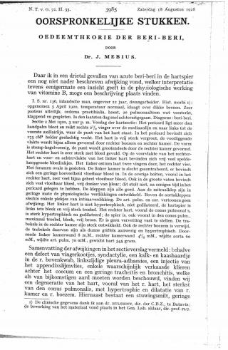 Eerste pagina van het artikel zoals het is gepubliceerd in het tijdschrift