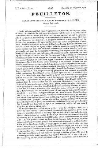 Eerste pagina van het artikel zoals het is gepubliceerd in het tijdschrift