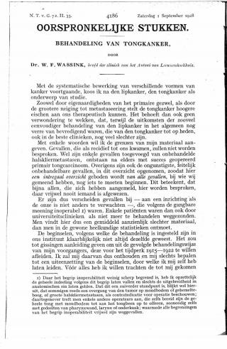 Eerste pagina van het artikel zoals het is gepubliceerd in het tijdschrift