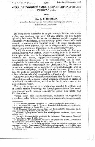 Eerste pagina van het artikel zoals het is gepubliceerd in het tijdschrift