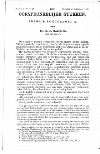 Eerste pagina van het artikel zoals het is gepubliceerd in het tijdschrift