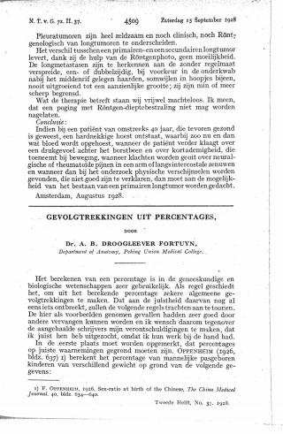 Eerste pagina van het artikel zoals het is gepubliceerd in het tijdschrift