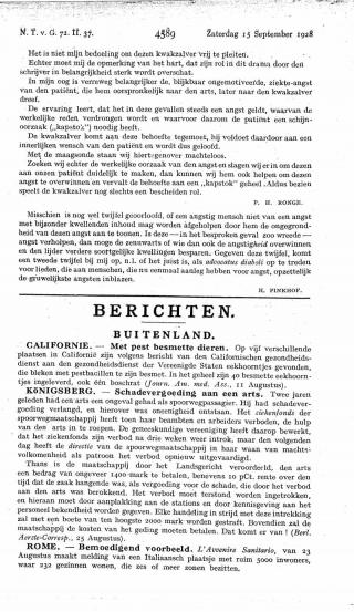 Eerste pagina van het artikel zoals het is gepubliceerd in het tijdschrift