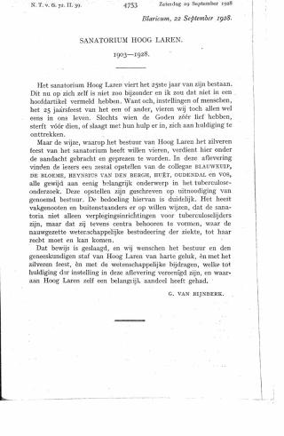 Eerste pagina van het artikel zoals het is gepubliceerd in het tijdschrift