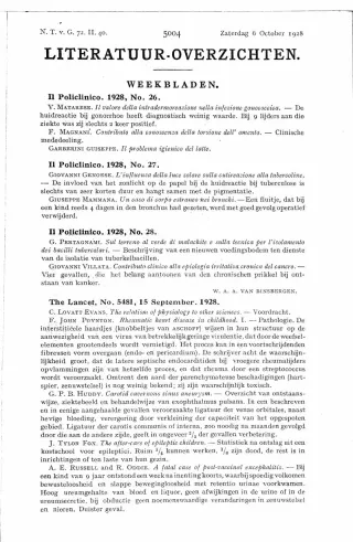 Eerste pagina van het artikel zoals het is gepubliceerd in het tijdschrift
