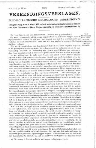 Eerste pagina van het artikel zoals het is gepubliceerd in het tijdschrift