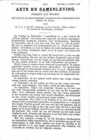 Eerste pagina van het artikel zoals het is gepubliceerd in het tijdschrift