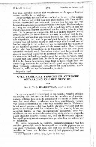 Eerste pagina van het artikel zoals het is gepubliceerd in het tijdschrift