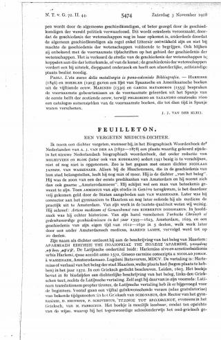 Eerste pagina van het artikel zoals het is gepubliceerd in het tijdschrift