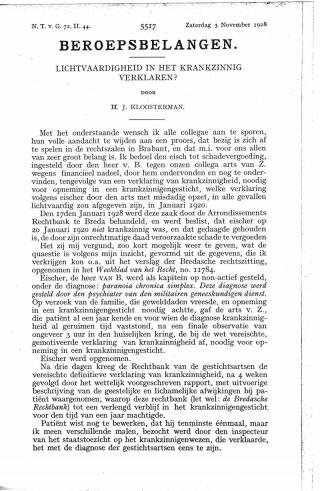 Eerste pagina van het artikel zoals het is gepubliceerd in het tijdschrift