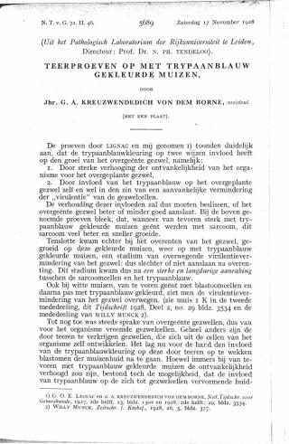 Eerste pagina van het artikel zoals het is gepubliceerd in het tijdschrift