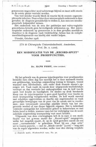 Eerste pagina van het artikel zoals het is gepubliceerd in het tijdschrift