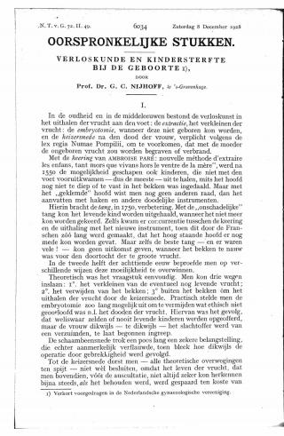 Eerste pagina van het artikel zoals het is gepubliceerd in het tijdschrift