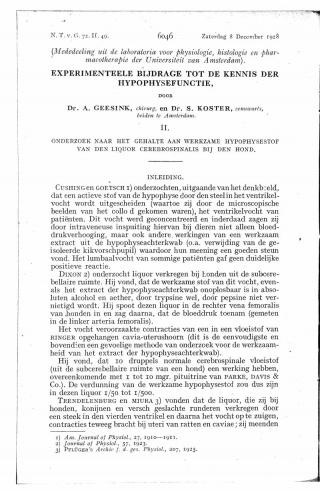 Eerste pagina van het artikel zoals het is gepubliceerd in het tijdschrift