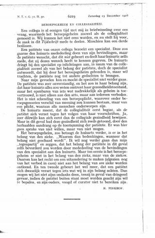 Eerste pagina van het artikel zoals het is gepubliceerd in het tijdschrift