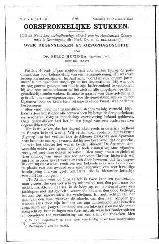 Eerste pagina van het artikel zoals het is gepubliceerd in het tijdschrift