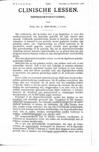 Eerste pagina van het artikel zoals het is gepubliceerd in het tijdschrift