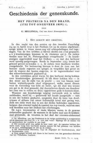 Eerste pagina van het artikel zoals het is gepubliceerd in het tijdschrift