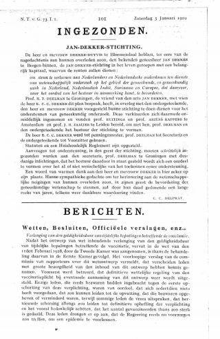 Eerste pagina van het artikel zoals het is gepubliceerd in het tijdschrift