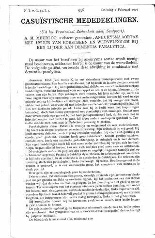 Eerste pagina van het artikel zoals het is gepubliceerd in het tijdschrift