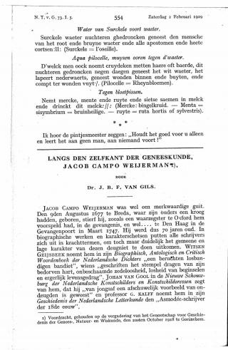 Eerste pagina van het artikel zoals het is gepubliceerd in het tijdschrift