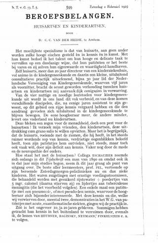 Eerste pagina van het artikel zoals het is gepubliceerd in het tijdschrift