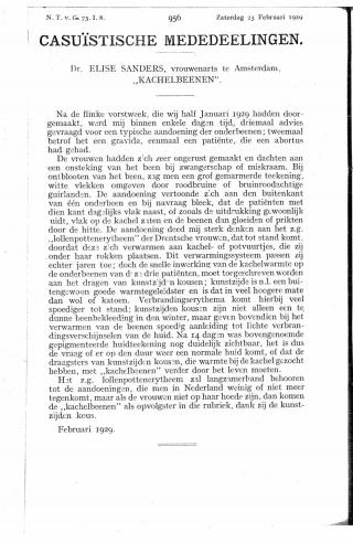 Eerste pagina van het artikel zoals het is gepubliceerd in het tijdschrift